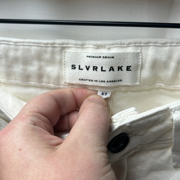 SLVRLAKE Lou Lou White Mid Rise Slim Jeans- 27 - Picture 5 of 6